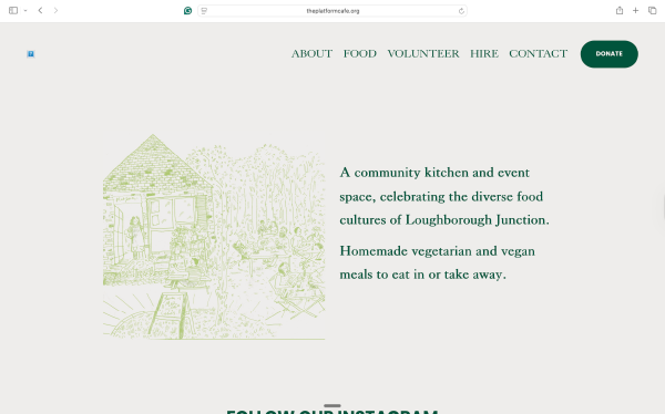 The Platform Café project page